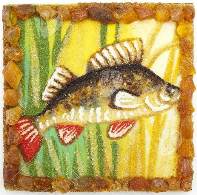 Souvenir magnet “River Perch”